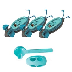 Spot Doc & Phoebe The Indoor Hunting Feeder Black/Blue Mouse Plastic Pet Feeder For Cats