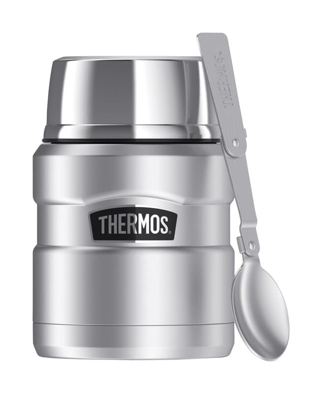 THERMOS FUNTAINER 10 Ounce Stainless Steel Vacuum Insulated Kids Food Jar  with Spoon, Mod Flowers