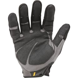 Ironclad Men's Work Gloves Black and Gray Small 1 pk