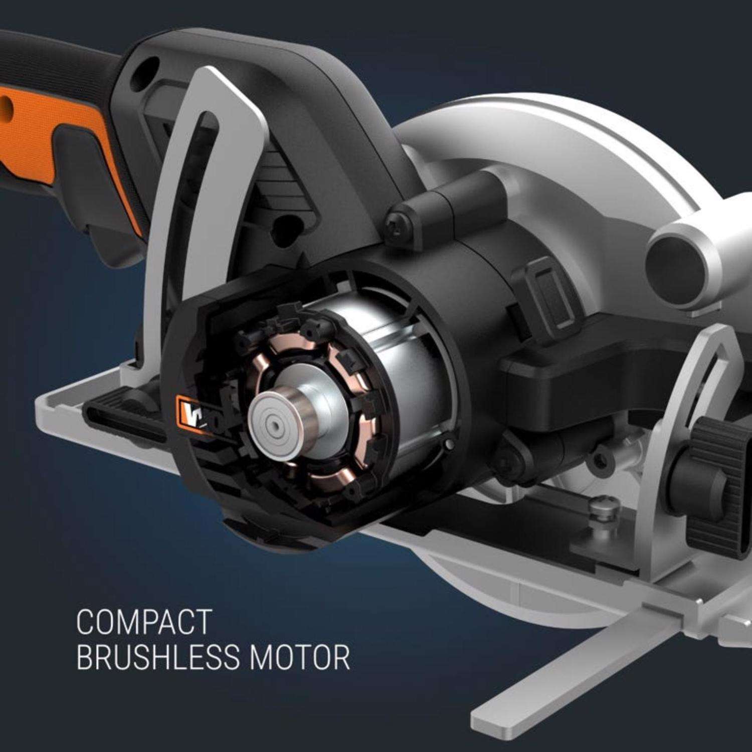 Worx 20V MAX 4 1 2 in. Cordless Brushless Compact Circular Saw