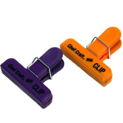 Chef Craft Orange/Purple Plastic Bag Clip