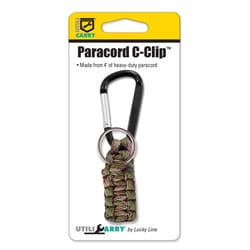 UtiliCarry C-Clip Aluminum/Nylon Assorted Cord Wrap Keychain