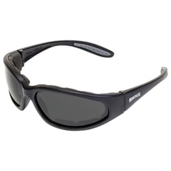 Hercules 1 Plus Anti-Fog Oval Frame Safety Sunglasses Smoke Lens Black Frame 1 pc