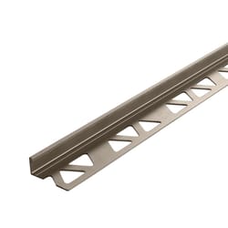 M-D BUILDING PRODUCTS 0.44 in. H X 1.125 in. W X 96 in. L Prefinished Pewter Aluminum Tile Edge