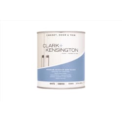 Clark+Kensington Semi-Gloss White Cabinet/Door/Trim Paint Interior 1 qt