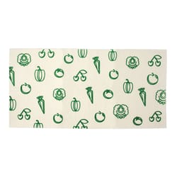 Fox Run Envision Home 2 ft. L X 12 in. W Green/White Vegetables Non-Adhesive Fridge Liner