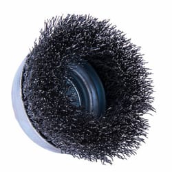 Forney 3 in. D X 1/4 in. D Crimped Steel Cup Brush 6000 rpm 1 pc