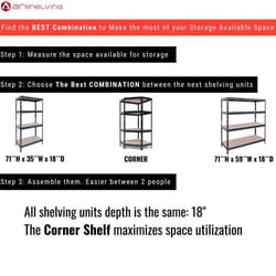 Ar Shelving Garage Series 71 in. H X 59.4 in. W X 18 in. D Metal Shelving Unit