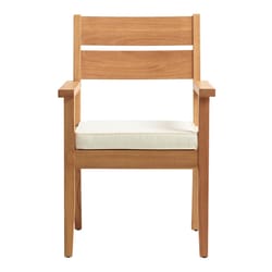 Linon Home Decor Laurita Natural Wood Frame Modern Dining Chair White