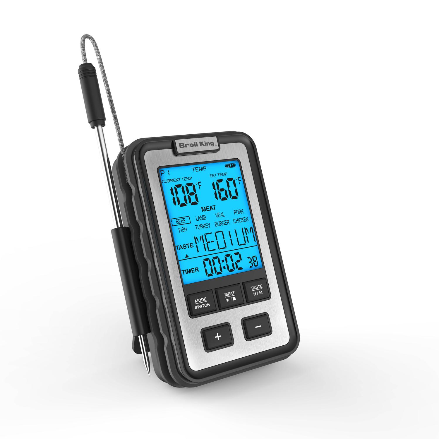 Broil King Instant Read Digital Probe Thermometer w/ Alarm & Timer Sansujyuku sansujyuku.com