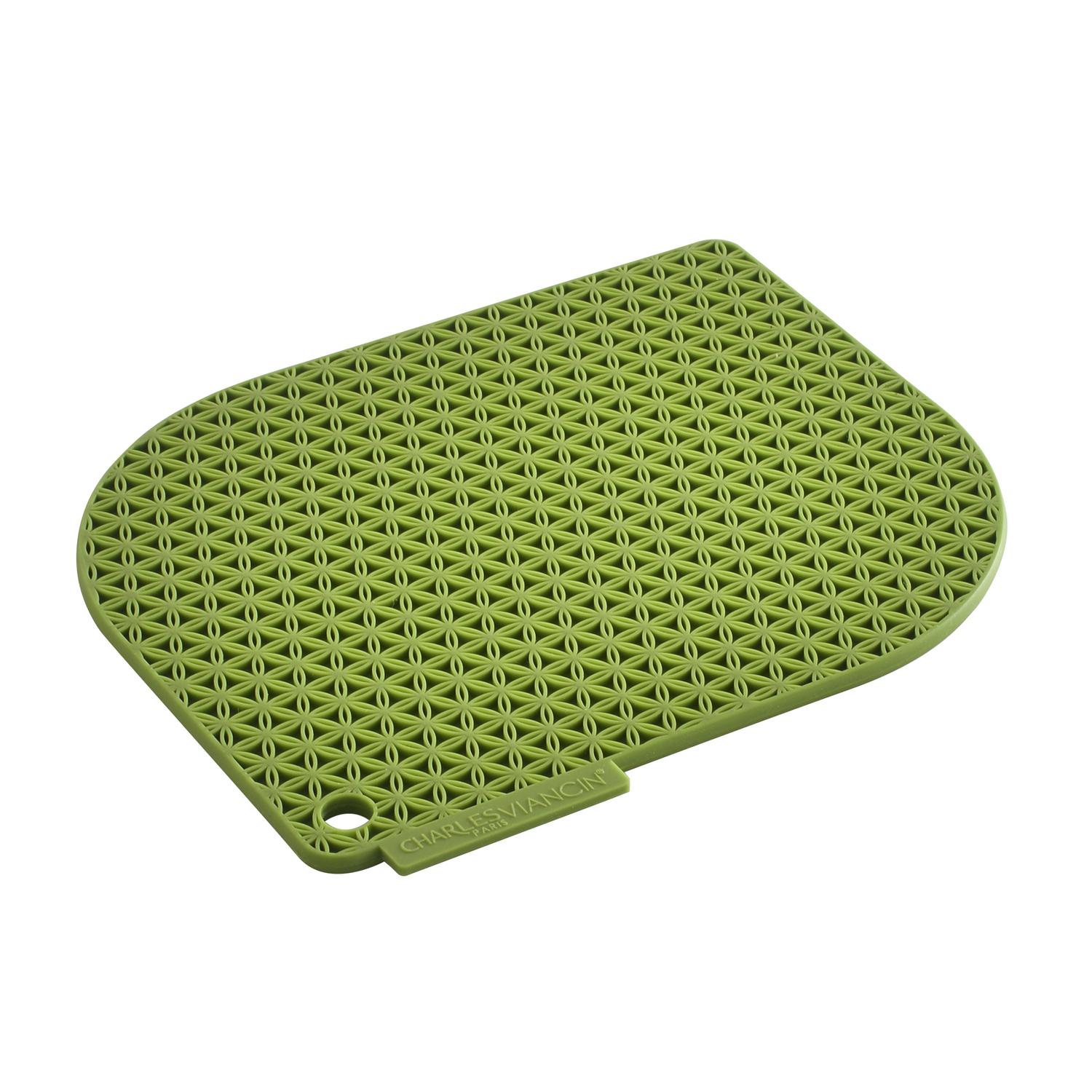 UPC 815086010023 product image for Charles Viancin Green Silicone Honeycomb Pot Holder (1702) | upcitemdb.com