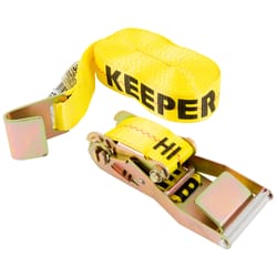 Keeper 2 in. W X 30 ft. L Yellow Tie Down Strap 3333 lb 1 pk