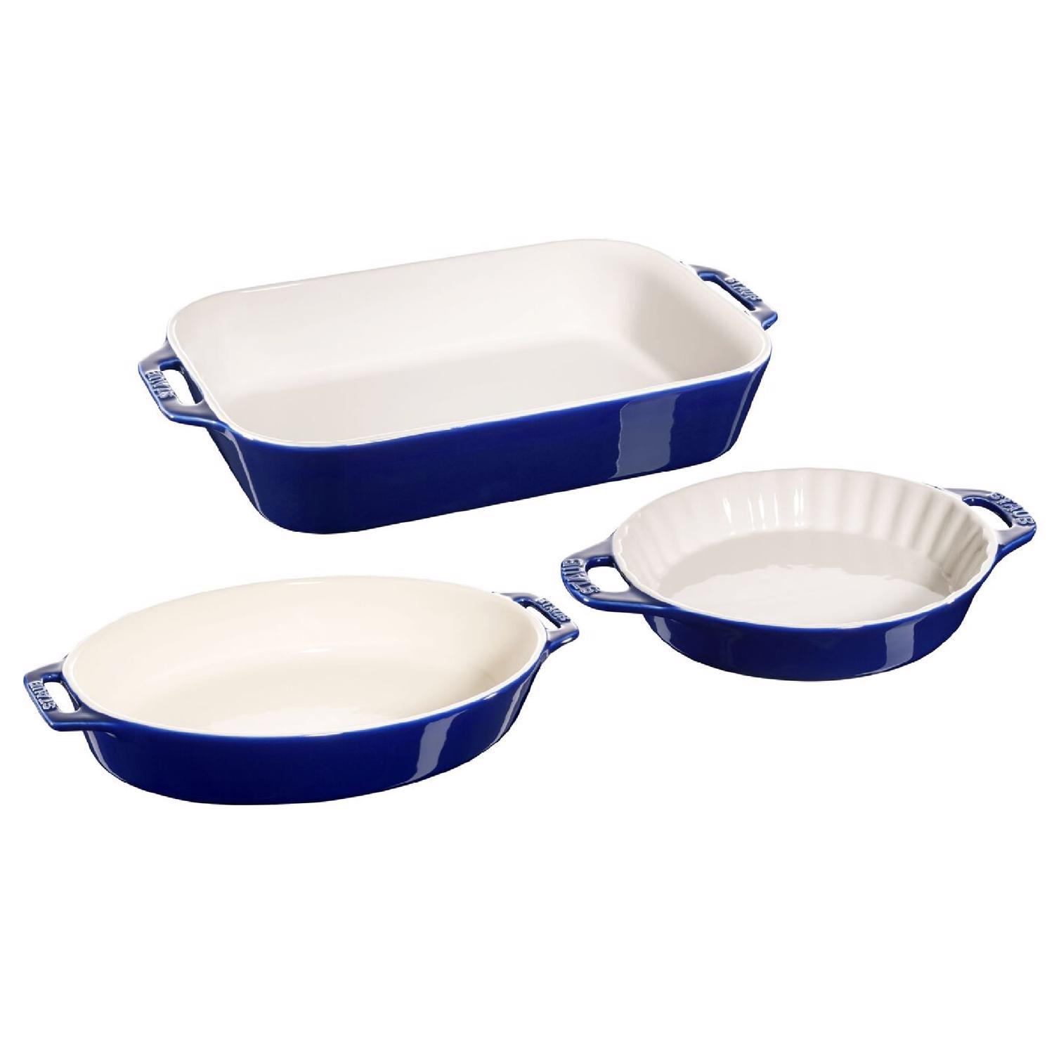 Zwilling J.A Henckels Staub Ceramic Bake Set Dark Blue Sansujyuku sansujyuku.com
