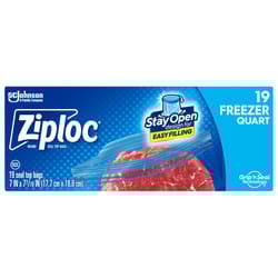 Ziploc 1 qt Clear Freezer Bag 19 pk