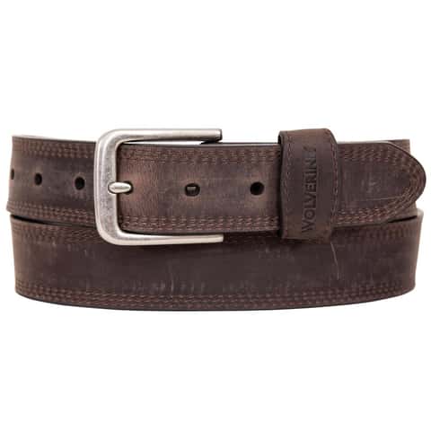 Wolverine Leather Rugged Belt 1.38 in. W Brown - Ace Hardware