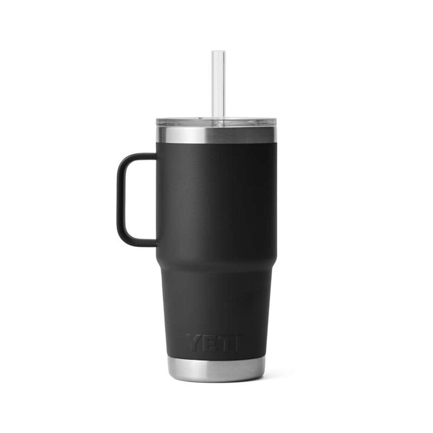 ☆YETI Rambler 25 oz☆ストロー付き ブラックマグ新品未使用品 YETI Rambler 25 oz Black BPA Free Straw Mug Mfr# 21071502240