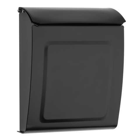 Architectural Mailboxes Aspen Modern Galvanized Steel Wall Mount Black ...