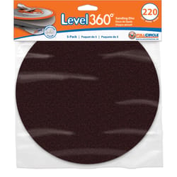 Full Circle Level 360 8.75 in. Aluminum Oxide Hook and Loop Sanding Disc 220 Grit Very Fine 5 pk