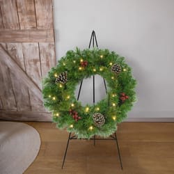 Holiday Bright Lights 45 in. Easel Wreath Stand 1 pk