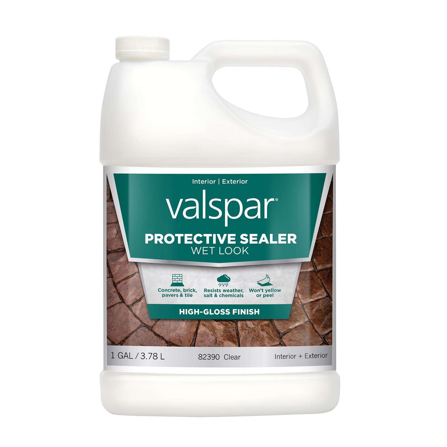 Valspar Wet Look Protective Sealer HighGloss Clear Acrylic Concrete