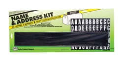 Hy-Ko Black Plastic Rectangle Mailbox Name/Address Kit