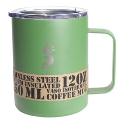 Aquapelli 12 oz Willow Green BPA Free Solid Vacuum Insulated Mug