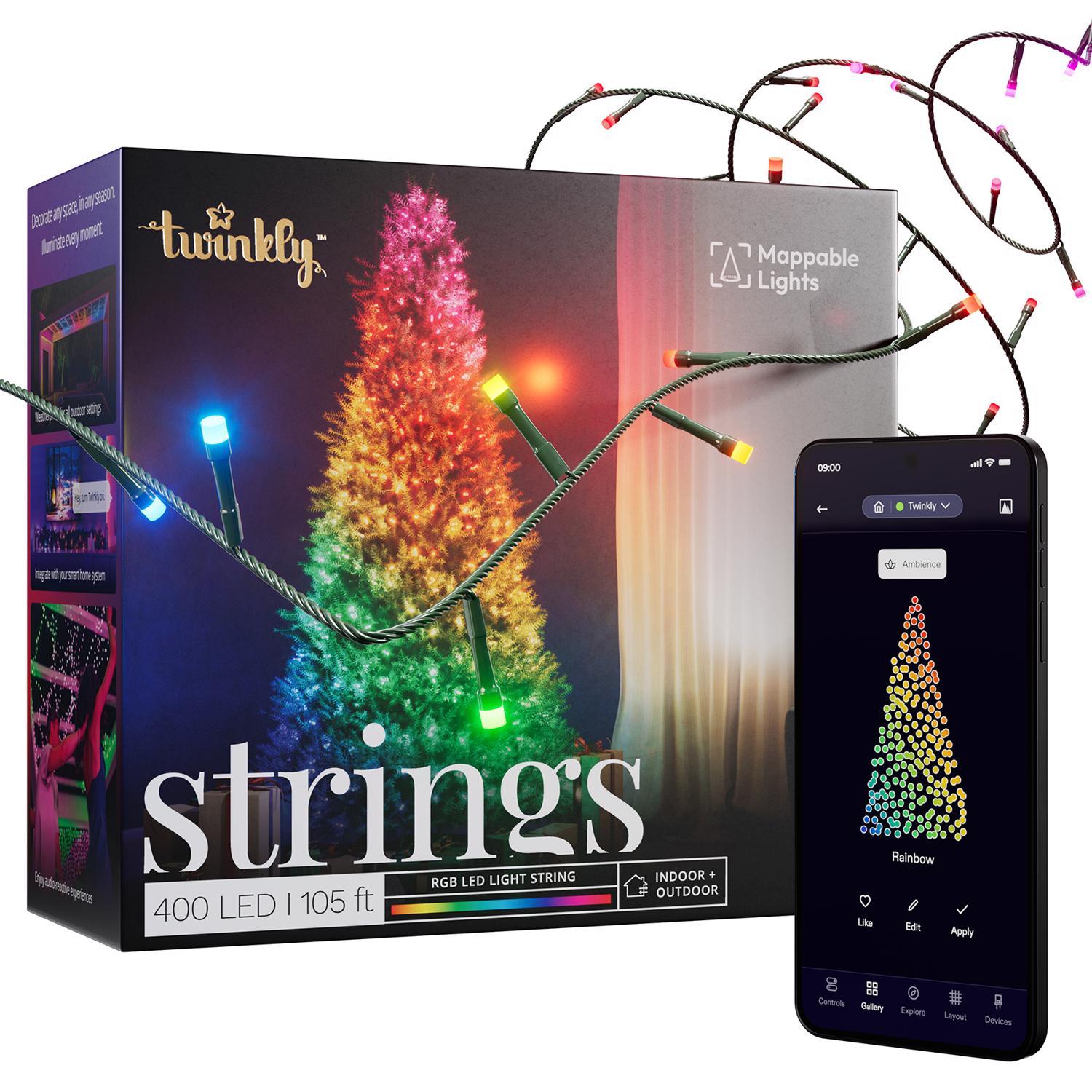 Twinkly outdoor christmas lights clearance