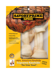 Savory Prime Large Adult Knotted Bone Natural 8-9 in. L 4 pk