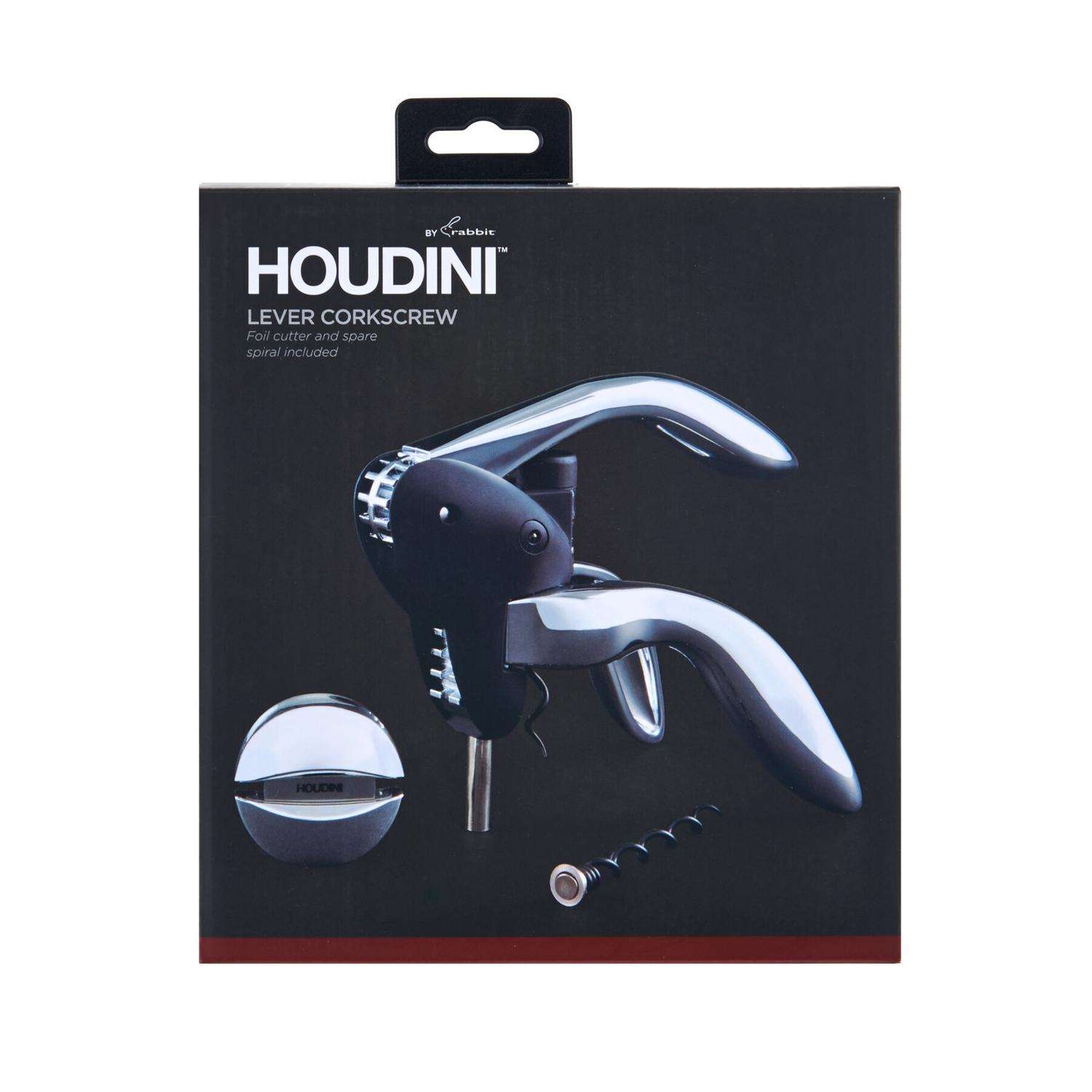 Houdini Deluxe Silver Stainless Steel Corkscrew Ace Hardware