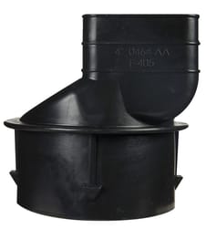 Advanced Drainage Systems 3-1/4 in. Snap X 2-1/2 in. D Barb Polyethylene 5 in. Downspout Adapter 1 p