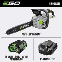 EGO Power+ CS1803 18 in. 56 V Battery Chainsaw Kit (Battery &amp; Charger)