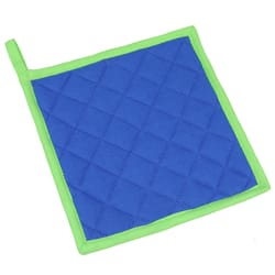 Chef Craft Blue and Green Cotton Pot Holder