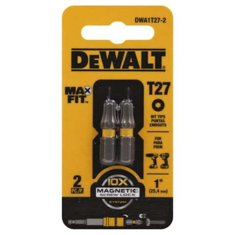 DeWalt MAXFIT Torx 1 in. L Security Bit Set S2 Tool Steel 7 pc. - Total  Qty: 3; Each Pack, Case of: 3 - Metro Market