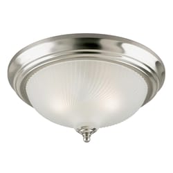 Westinghouse 6.5 in. H X 15 in. W X 15 in. L Brushed Nickel Ceiling Light