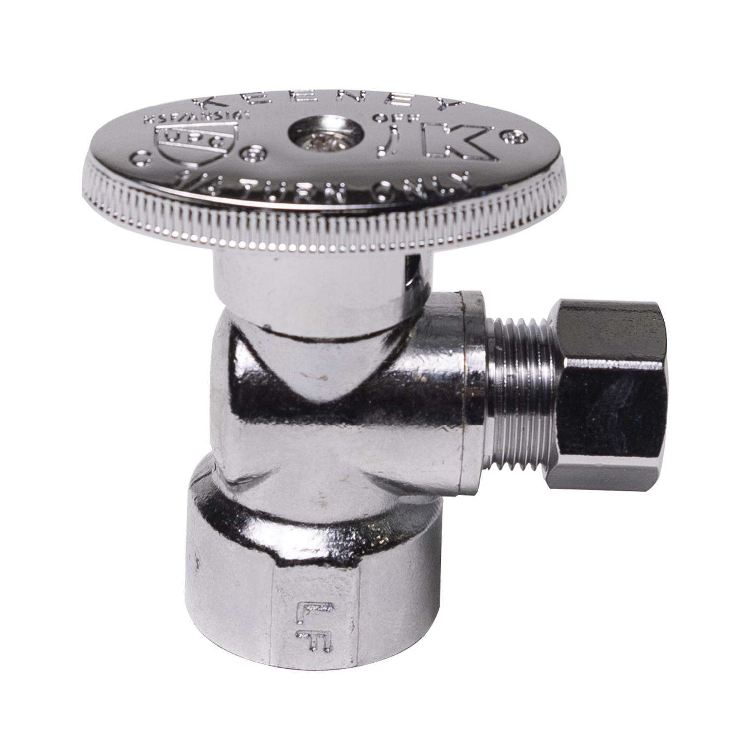 Double Angle Stop Valve Multi-Turn (Chrome Plated) – Granite