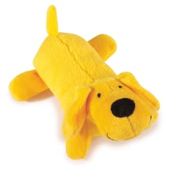 Zanies Yellow Plush Lil' Yelpers Squeaky Dog Toy Small