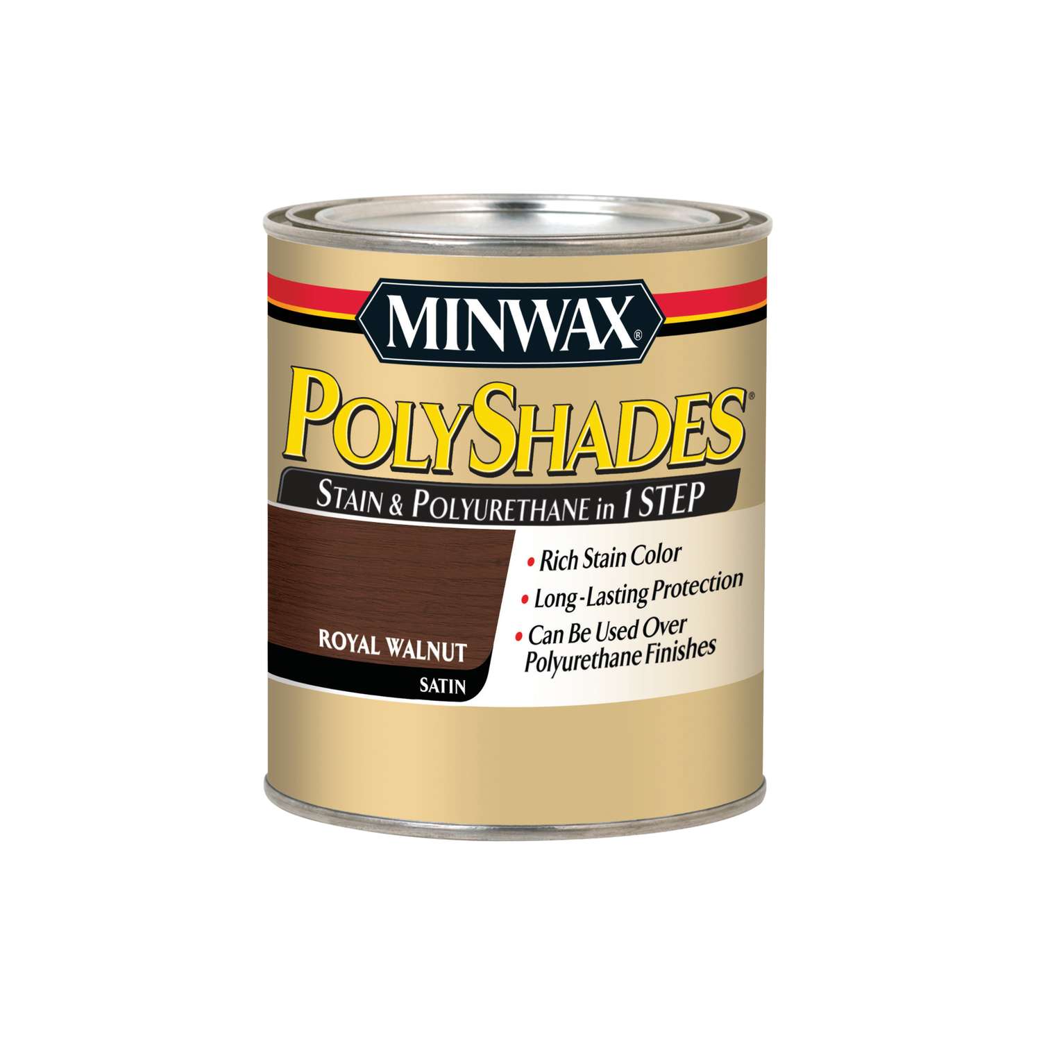 Minwax PolyShades SemiTransparent Satin Royal Walnut Oil