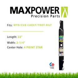 MaxPower 22 in. Mulching Mower Blade For Walk-Behind Mowers 1 pk