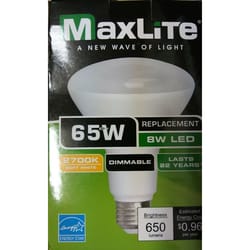 MaxLite BR30 E26 (Medium) LED Bulb Warm White 65 Watt Equivalence 1 pk