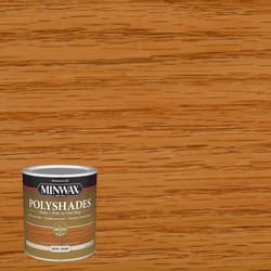 Minwax PolyShades Semi-Transparent Satin Pecan Oil-Based Polyurethane Stain/Polyurethane Finish 1 qt