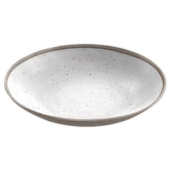 TarHong Gray/White Melamine Kiln Low Bowl 1 each