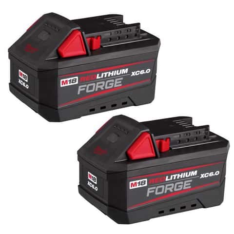 Milwaukee 18V M18 Redlithium Forge Pack 6 Ah Lithium Ion Rechargeable Battery Pack 2 pc Mfr 48 11 1861P Ace Hardware