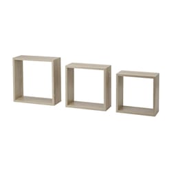 Dolle Frame 4.6 in. H X 11.8 in. W X 11.8 in. D Oak Particle Board Decorative Wall Shelf