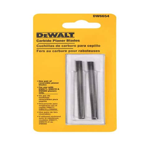 DeWalt 3 1 4 in. L Carbide Planer Blade Double Edged 2 pk Ace