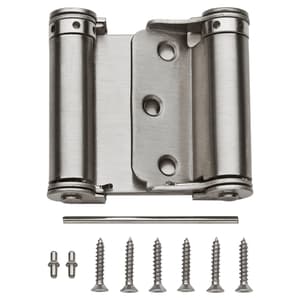 hardware acting hinge nickel pk satin double national spring