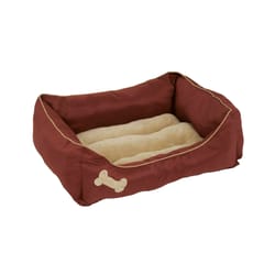 Coffee Bee Designer Monogram Dog Bed