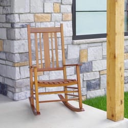 Jack Post Knollwood Natural Wood Frame Rocking Chair