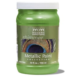 Modern Masters Shimmer Satin Green Apple Metallic Paint 1 qt