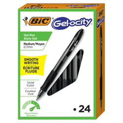 BIC Black Retractable Gel Pen 24 pk