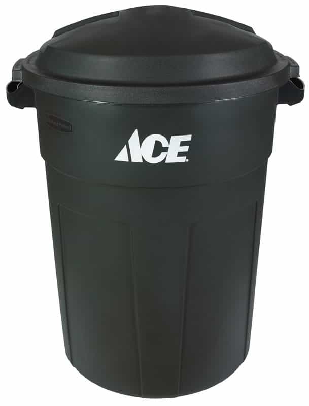 Ace 32 gal. Plastic Garbage Can Lid Included Ace Hardware